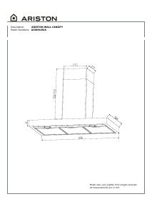 Manual Ariston ACRH 91BIX Cooker Hood