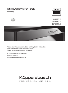 Bruksanvisning Küppersbusch CB6350.0S1 Ugn
