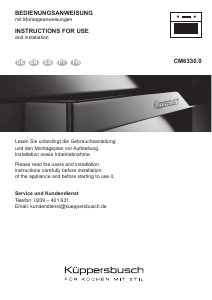 Bedienungsanleitung Küppersbusch CM6330.0S1 Mikrowelle