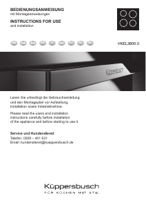 Manuale Küppersbusch VKEL3800.0SR Piano cottura