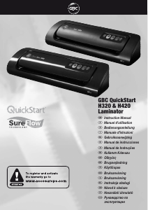 Brugsanvisning GBC HeatSeal QuickStart H320 Lamineringsmaskine
