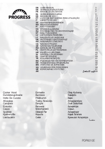 Manual Progress PDP6010E Cooker Hood