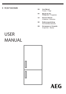 Manual de uso AEG RCB736D5MB Frigorífico combinado