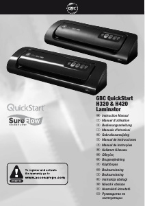 Kullanım kılavuzu GBC HeatSeal QuickStart H420 Laminasyon makinesi