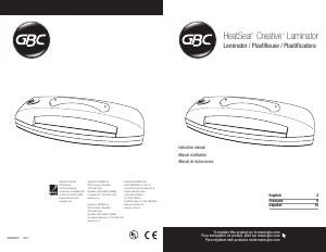 Manual de uso GBC HeatSeal Creative Plastificadora