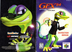 Manual Nintendo N64 Gex 64 - Enter the Gecko