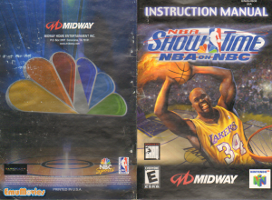 Manual Nintendo N64 NBA Showtime - NBA on NBC