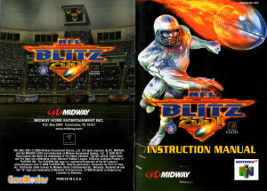 Handleiding Nintendo N64 NFL Blitz 2001