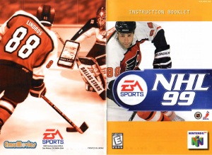 Handleiding Nintendo N64 NHL 99