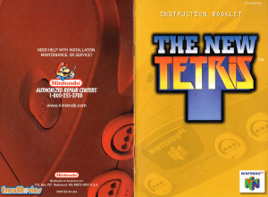 Bruksanvisning Nintendo N64 The New Tetris