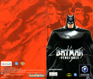 Handleiding Nintendo GameCube Batman - Vengeance