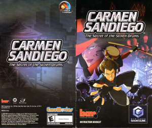 Handleiding Nintendo GameCube Carmen Sandiego - The Secret of the Stolen Drums
