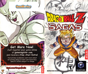 Bruksanvisning Nintendo GameCube Dragon Ball Z - Sagas