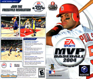 Handleiding Nintendo GameCube MVP Baseball 2004