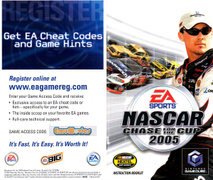 Bruksanvisning Nintendo GameCube NASCAR 2005 - Chase for the Cup