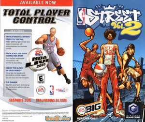 Bruksanvisning Nintendo GameCube NBA Street Vol. 2