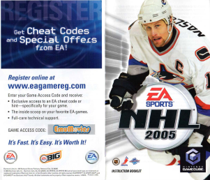 Manual Nintendo GameCube NHL 2005