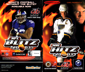 Handleiding Nintendo GameCube NHL Hitz 2003