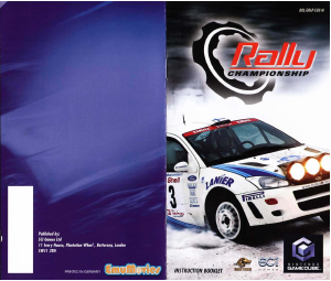 Handleiding Nintendo GameCube Rally Championship