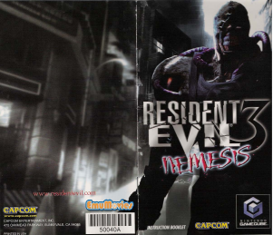 Handleiding Nintendo GameCube Resident Evil 3 - Nemesis