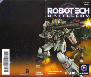 Handleiding Nintendo GameCube Robotech - Battlecry