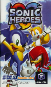 Handleiding Nintendo GameCube Sonic Heroes