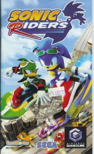 Handleiding Nintendo GameCube Sonic Riders