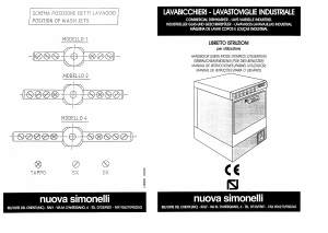 Mode d’emploi Nuova Simonelli Kiara 6 Lave-vaisselle