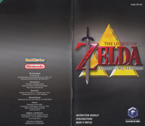 Handleiding Nintendo GameCube The Legend of Zelda - Collectors Edition