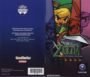 Handleiding Nintendo GameCube The Legend of Zelda - Four Swords Adventures