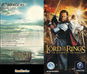 Handleiding Nintendo GameCube The Lord of the Rings - The Return of the King