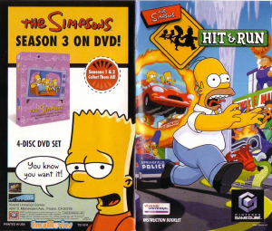 Handleiding Nintendo GameCube The Simpsons - Hit & Run