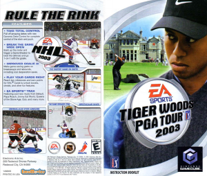 Handleiding Nintendo GameCube Tiger Woods PGA Tour 2003
