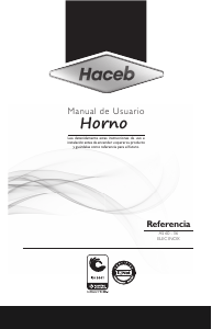Manual de uso Haceb Assento F 60-36 ELEC 220V Horno