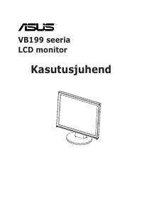 Kasutusjuhend Asus VB199T LCD-kuvar