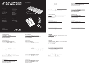 Посібник Asus ROG Strix Scope Клавіатура