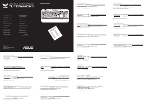 Manuale Asus TUF Gaming K5 Tastiera