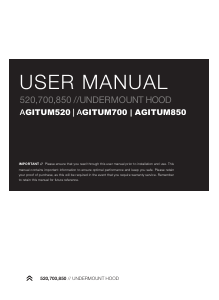 Manual Ariston AGITUM520 Cooker Hood