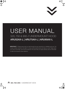 Manual Ariston ARU52AX-L Cooker Hood