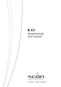 Brugsanvisning Scandomestic K 61 Kogesektion