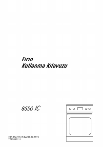 Kullanım kılavuzu Arçelik 8550 IC Solo fırın