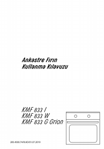 Kullanım kılavuzu Arçelik KMF 833 G Grion Fırın
