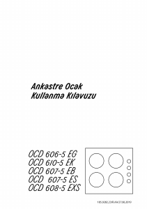 Kullanım kılavuzu Arçelik OCD 607-5 EB Ocak