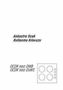 Kullanım kılavuzu Arçelik OCDK 660 D3WS Ocak