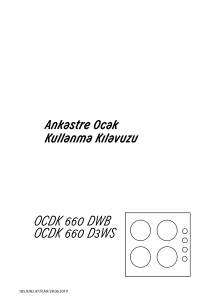 Kullanım kılavuzu Arçelik OCDK 660 DWB Ocak