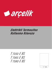 Kullanım kılavuzu Arçelik T 7350 E BS Buhar kazanı