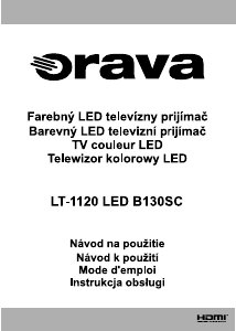 Mode d’emploi Orava LT-1120 LED B130SC Téléviseur LED