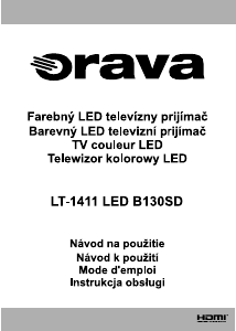 Mode d’emploi Orava LT-1411 LED B130SD Téléviseur LED