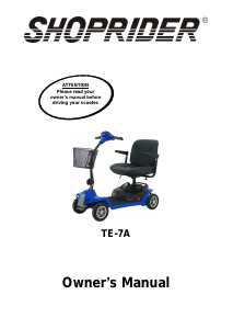 Manual Shoprider TE-7A Mobility Scooter
