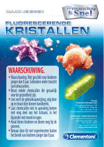 Handleiding Clementoni 66786 Fluorescerende kristallen